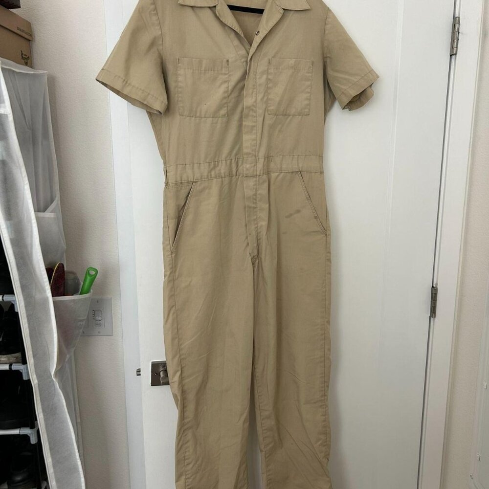 Dickies Tan Coveralls Size